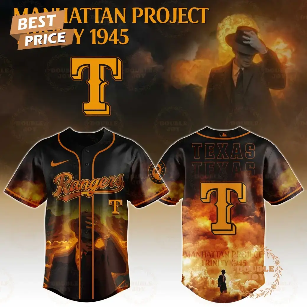 Texas Rangers Manhattan Project Trinity 1945 Limited Edition Baseball Jersey Image