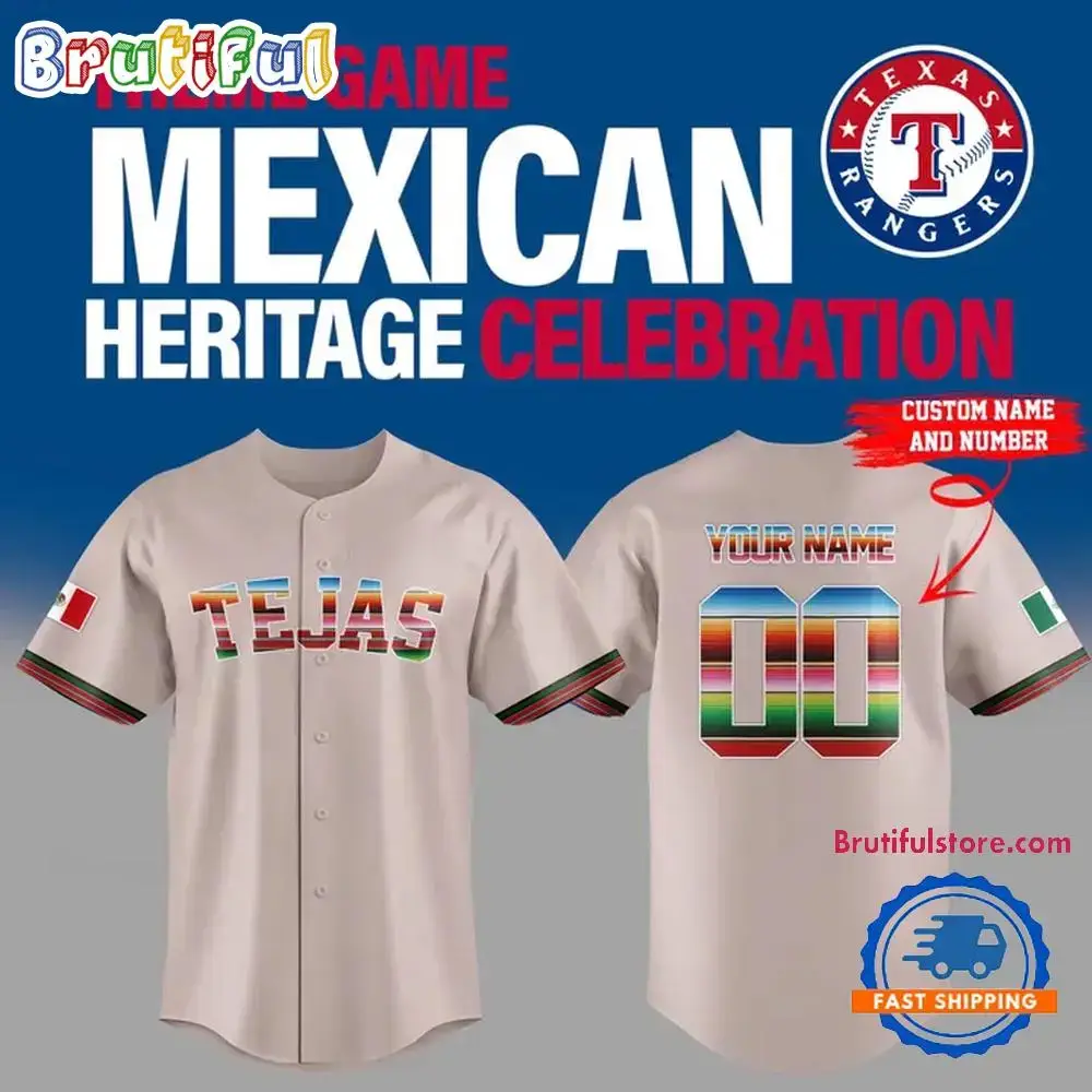 Texas Rangers Mexican Heritage Celebration 2025 Jersey Shirt Image