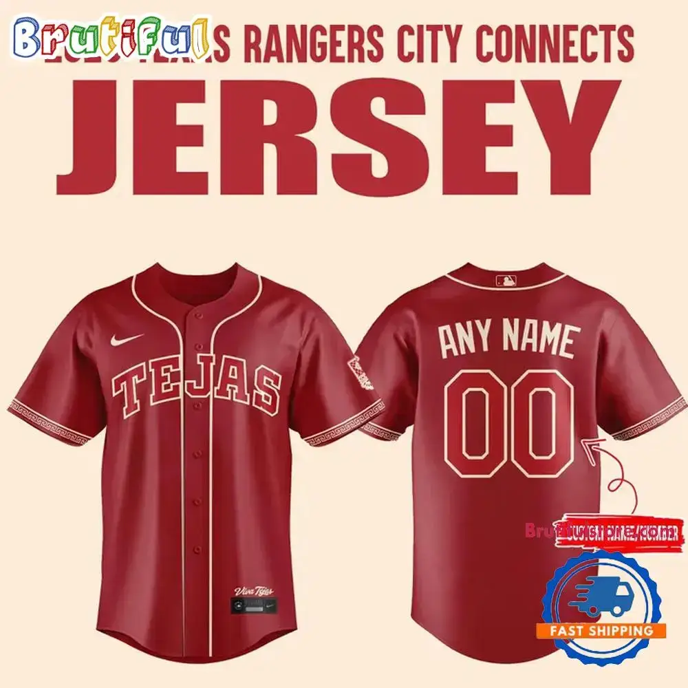 Texas Rangers MLB 2026 City Connect Baseball Jersey Image