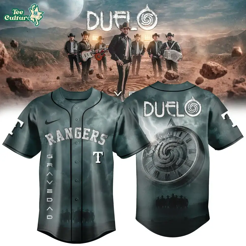 Texas Rangers MLB x Gravedad Tour 2026 Exclusive Baseball Jersey Image