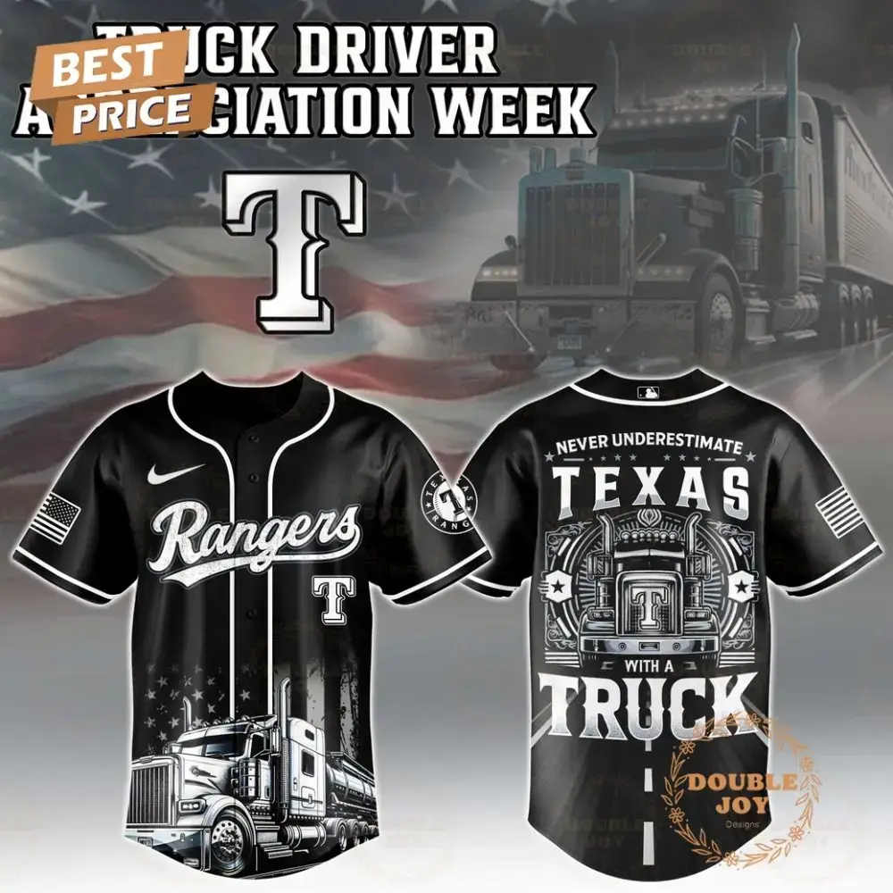 Texas Rangers Truck Driver Appreciation Week 2025 Limited Edition Baseball Jersey Image