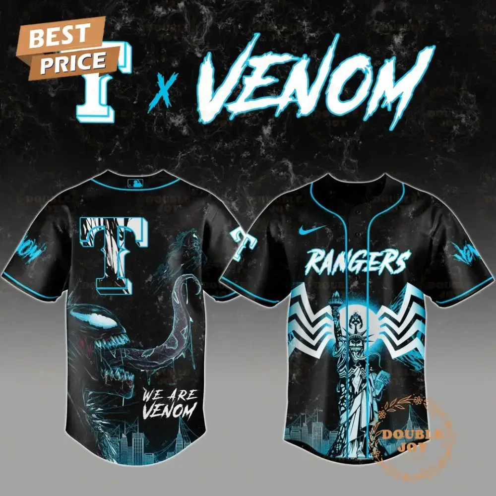 Texas Rangers We Are Venom 2025 Special Edition Baseball Jersey Image