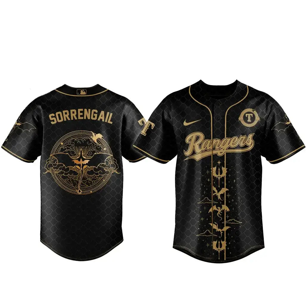 Texas Rangers x Fourth Wing Night 2026 Baseball Jersey Image