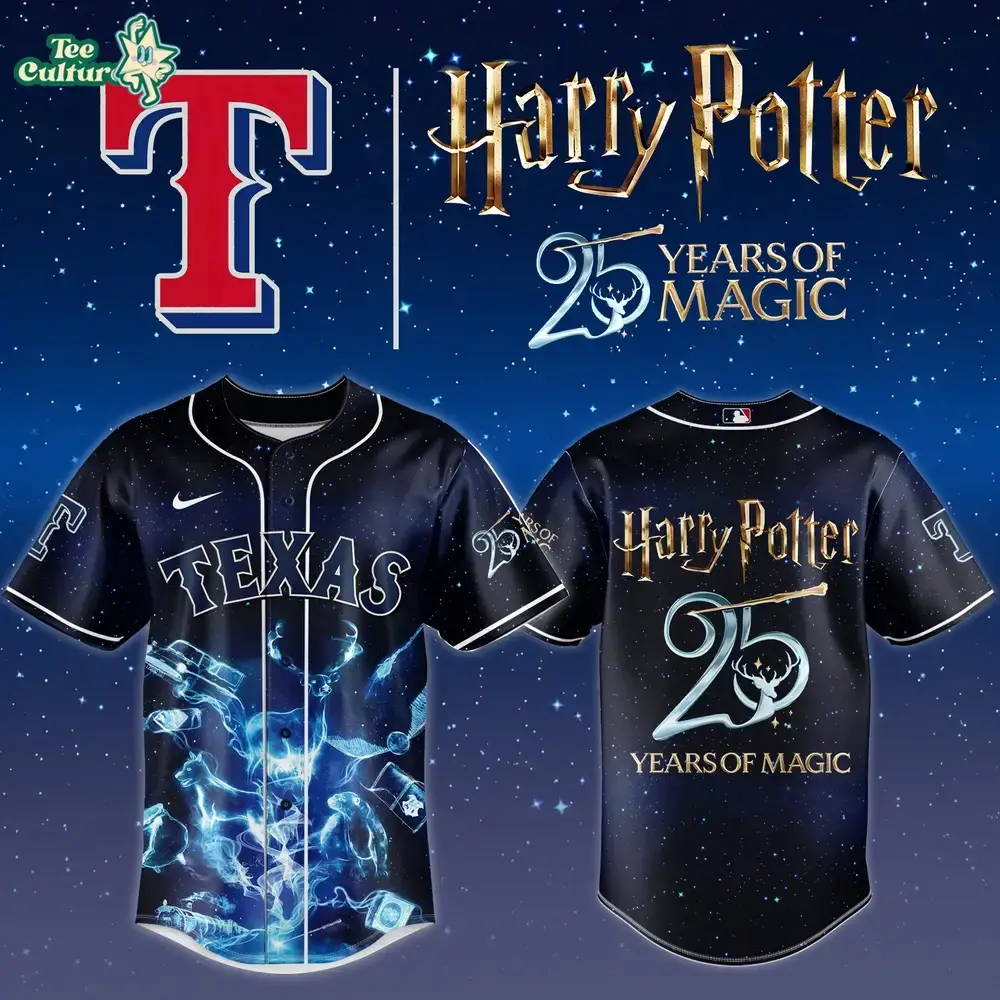 Texas Rangers x Harry Potter Wizarding World Limited Edition MLB Jersey Image