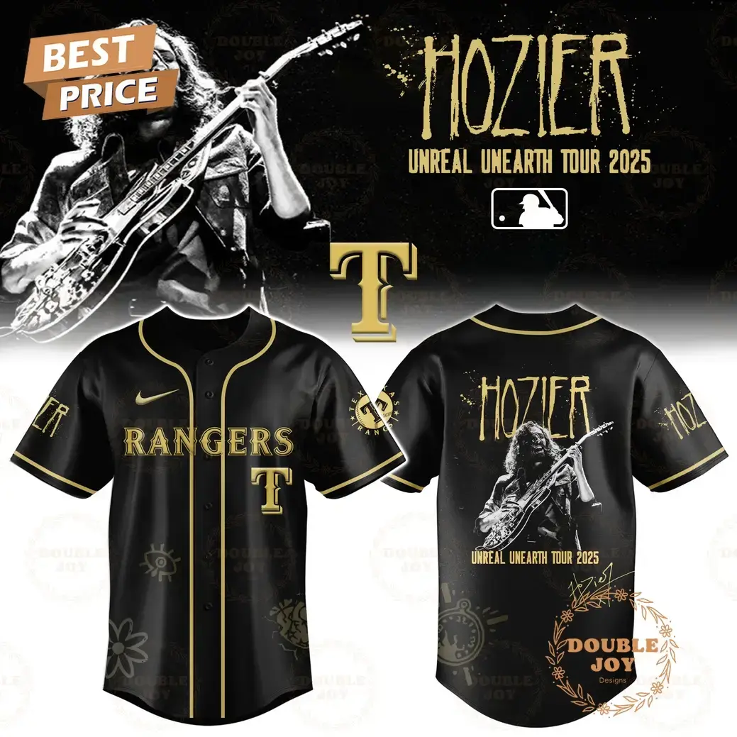Texas Rangers x HOZIER Tour 2025 Unreal Unearth Edition Baseball Jersey Image