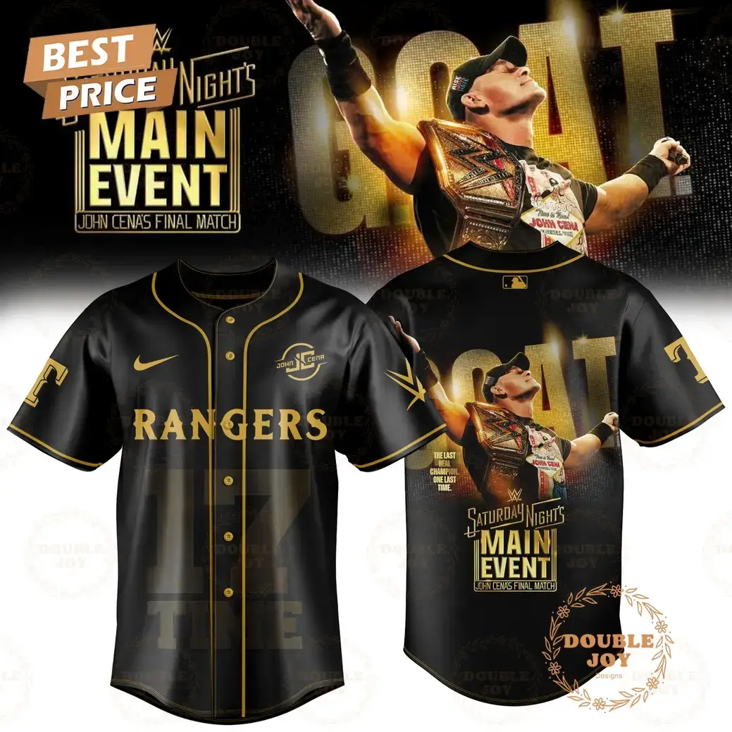 Texas Rangers x John Cena Final Match 2025 Baseball Jersey Image