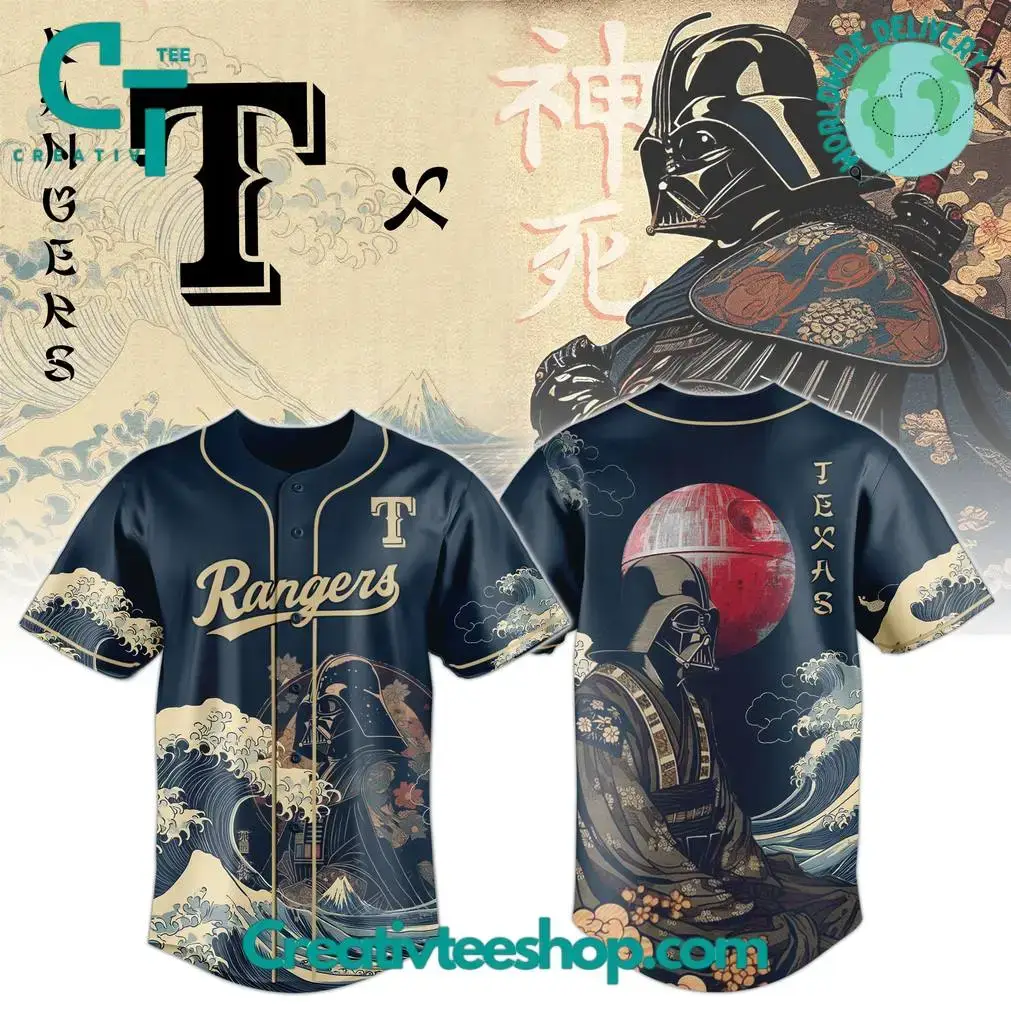 Texas Rangers X Lord Vader Japan Edition 2025 Baseball Jersey Image