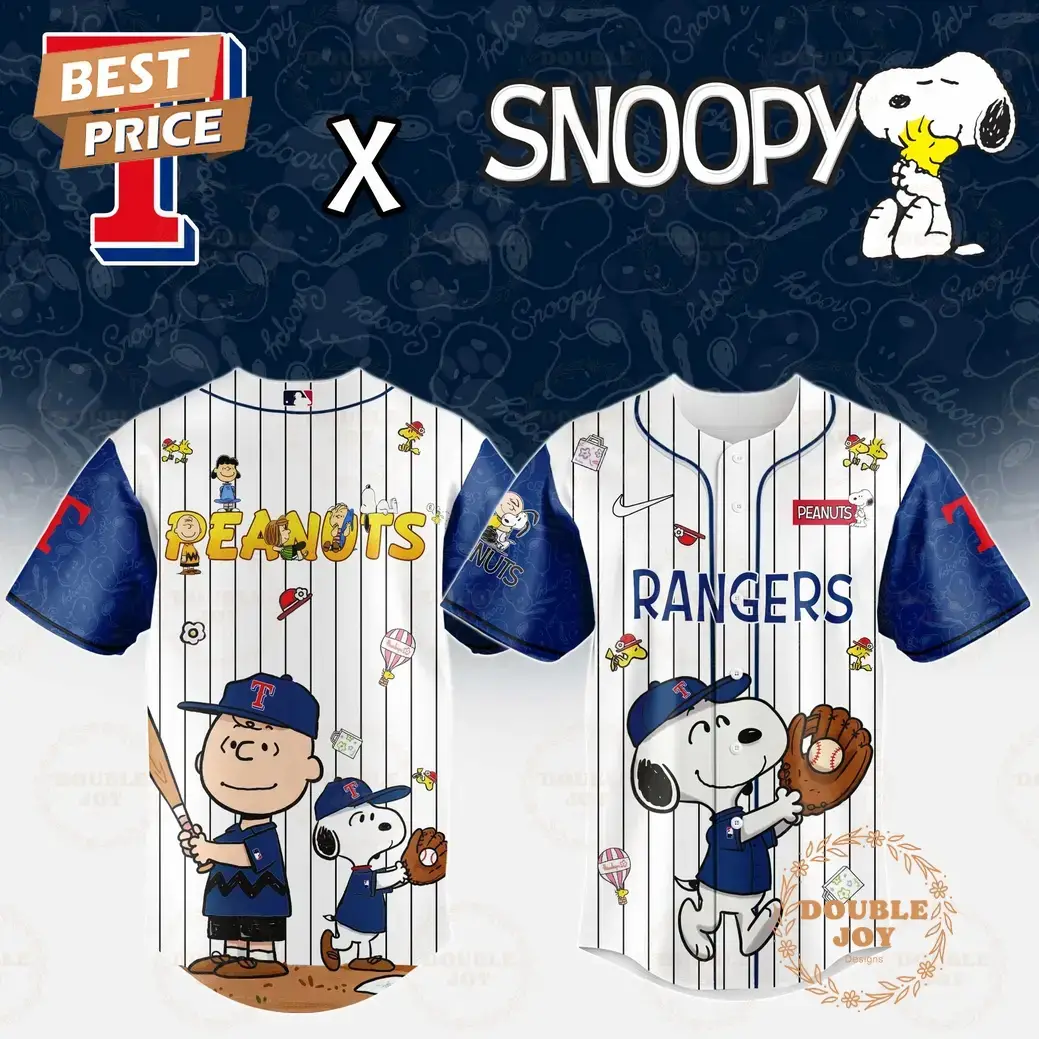 Texas Rangers x Snoopy 2025 Limited Edition Baseball Jersey Image