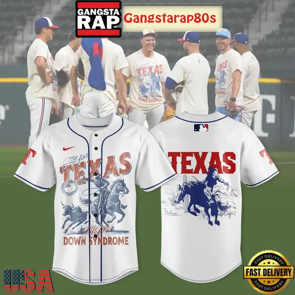 Texas Rangers x The Burger Family Foundation Special Baseball Jersey Image