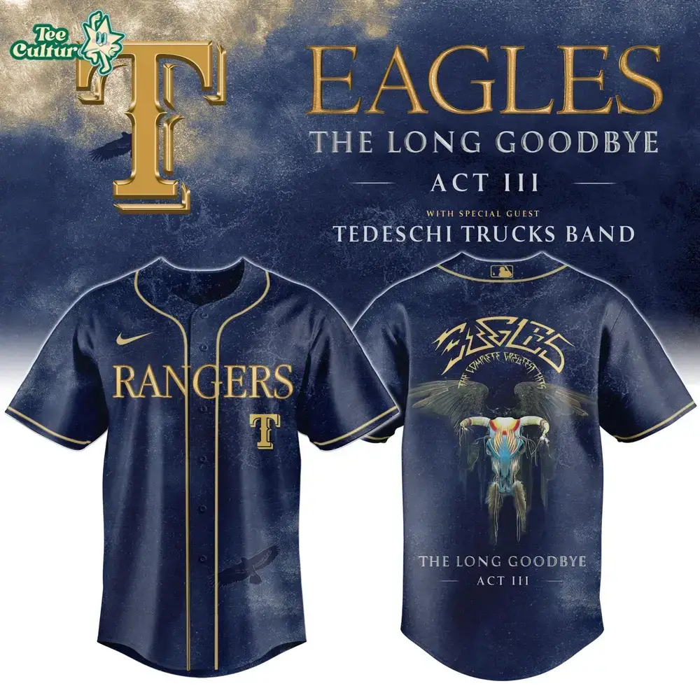 Texas Rangers x The Long Goodbye Final Tour Limited Edition Baseball Jersey Image