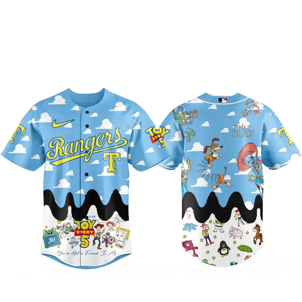 Texas Rangers x Toy Story 5 Baseball Jersey Version 1 Image