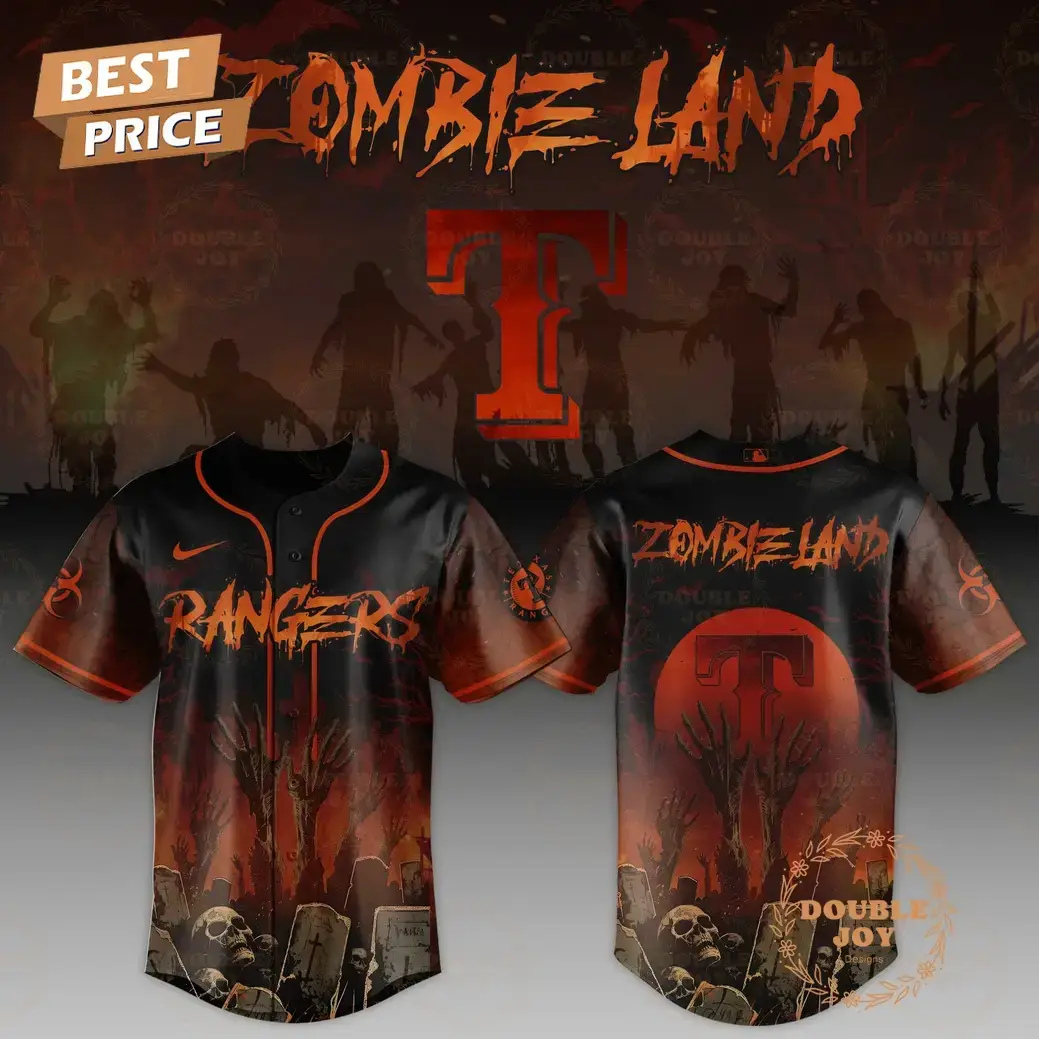 Texas Rangers ZombieLand 2025 Limited Edition Baseball Jersey Image