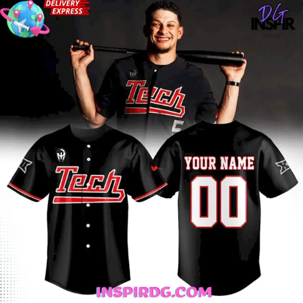 Texas Tech Baseball Patrick Mahomes 2025 Baseball Jersey Image
