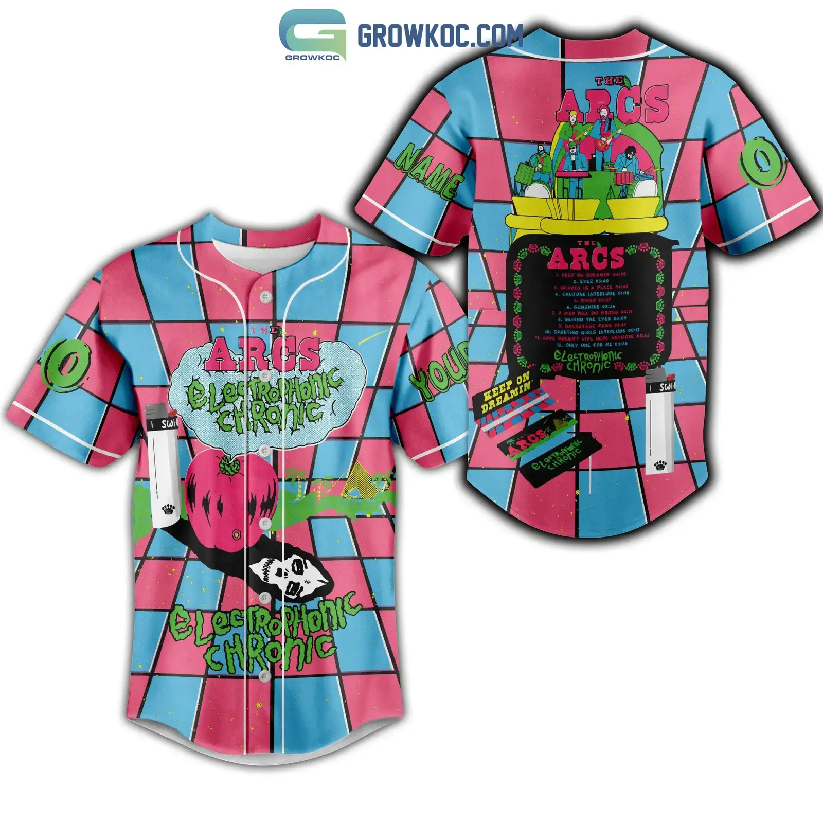 The Arcs Eletrophonic Chronic Personalized Baseball Jersey Image