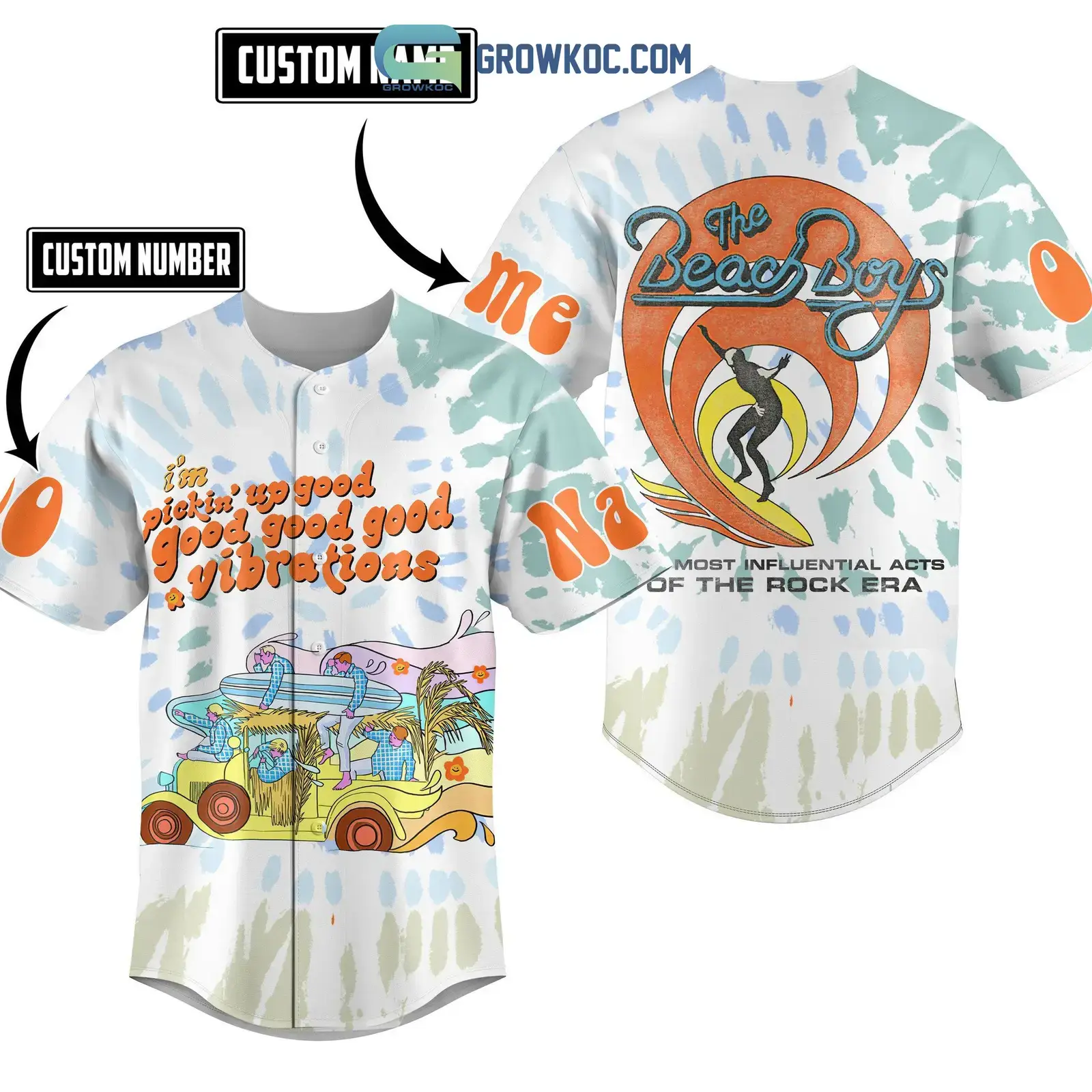 The Beach Boys The Most Influential Acts Of The Rock Era Personalized Baseball Jersey Image