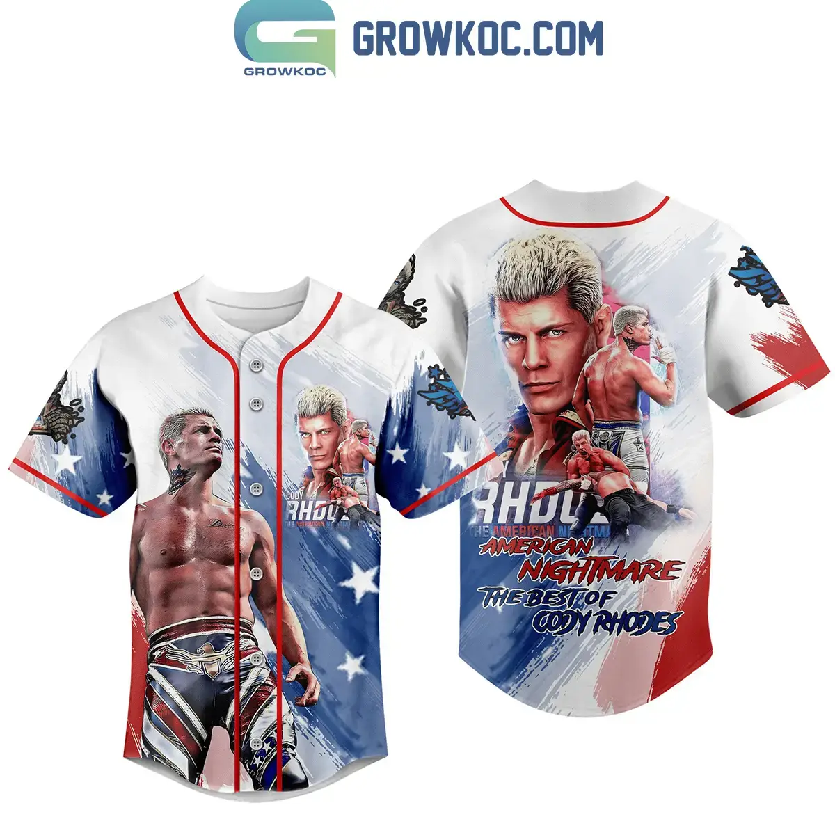 The Best Of Cody Rhodes American Nightmare Personalized Baseball Jersey Image