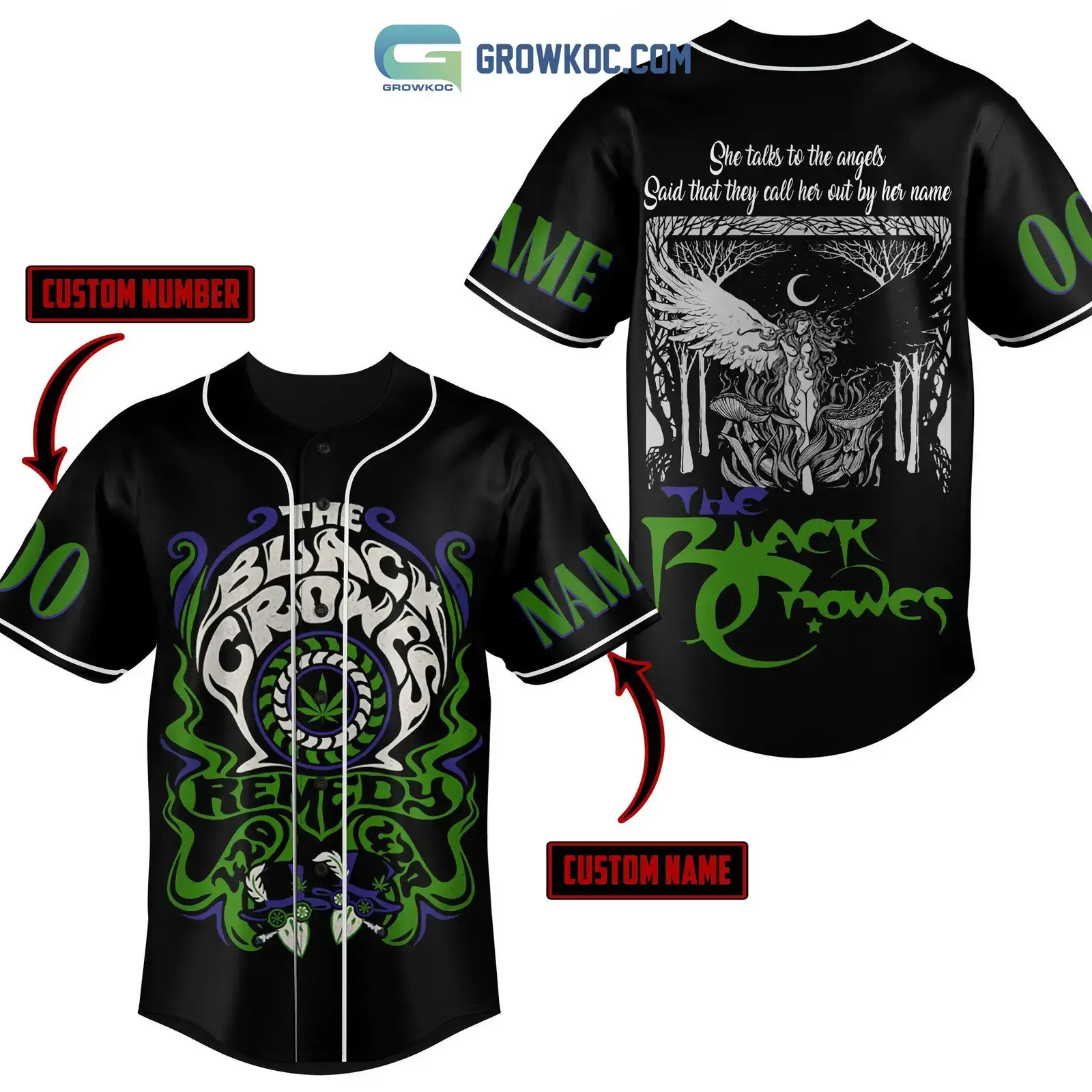 The Black Crowes Remedy Personalized Baseball Jersey Image