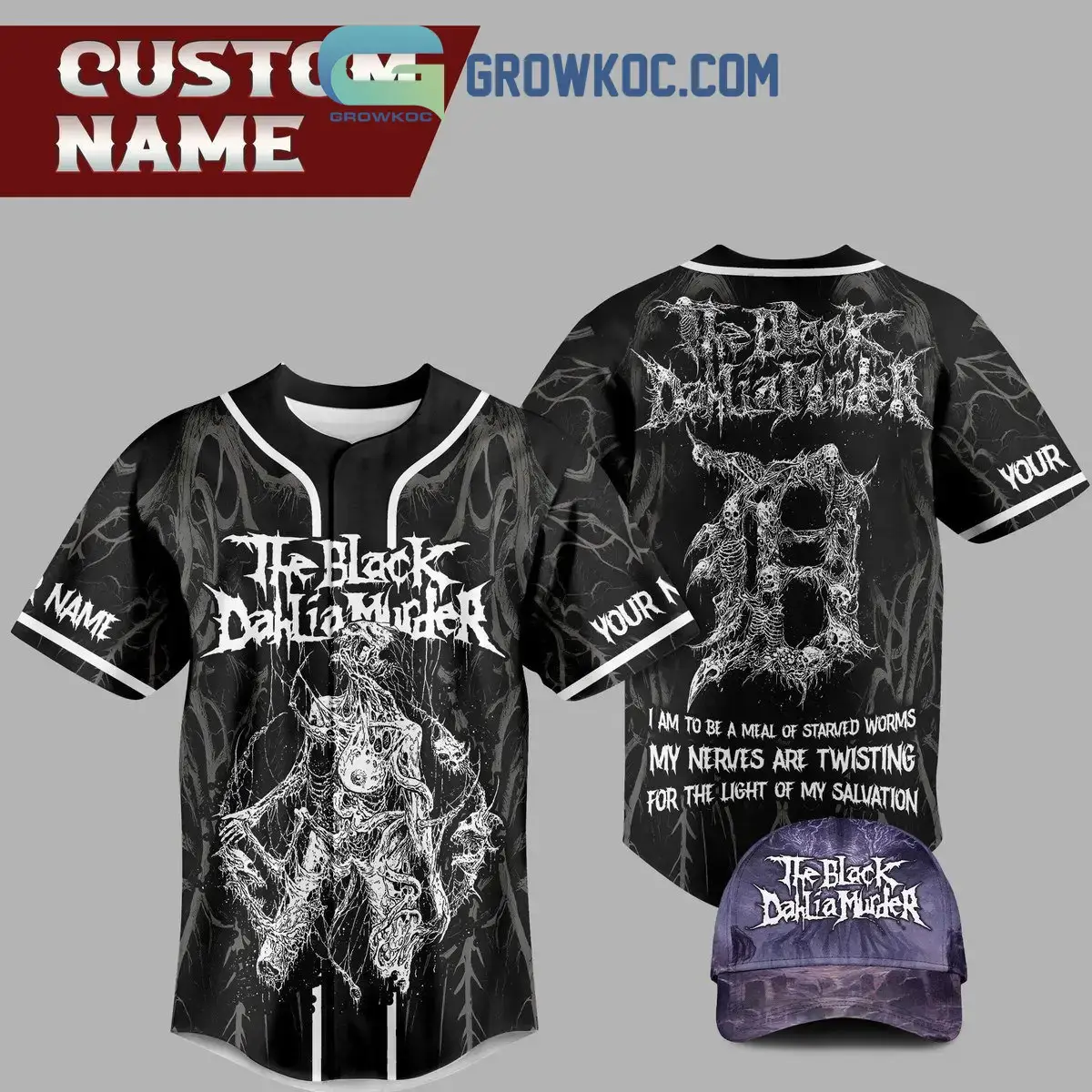 The Black Dahlia Murder Personalized Baseball Jersey Image