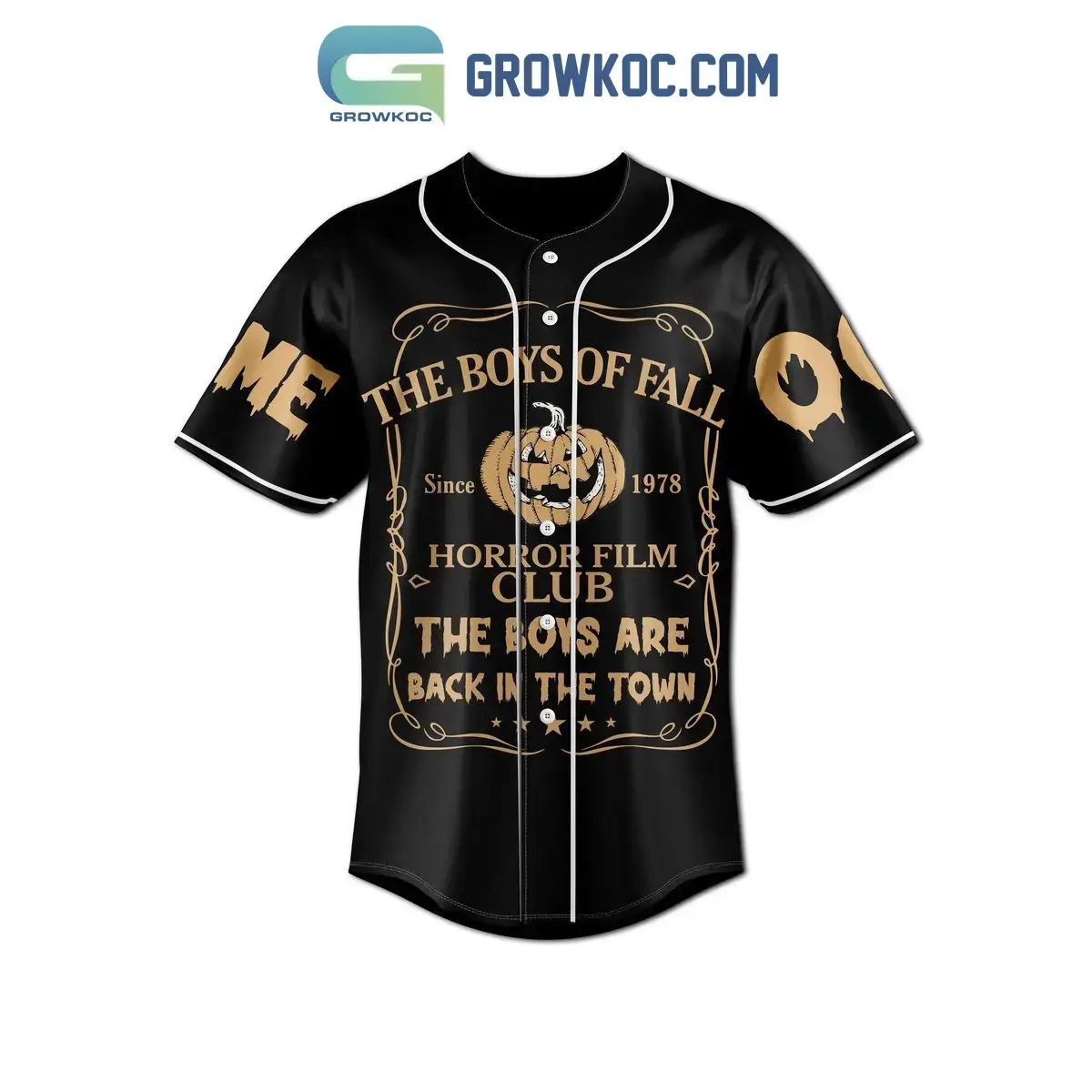 The Boys Of Fall Horror Film Club It's The Most Wonderful Time Of The Years Personalized Baseball Jersey Image