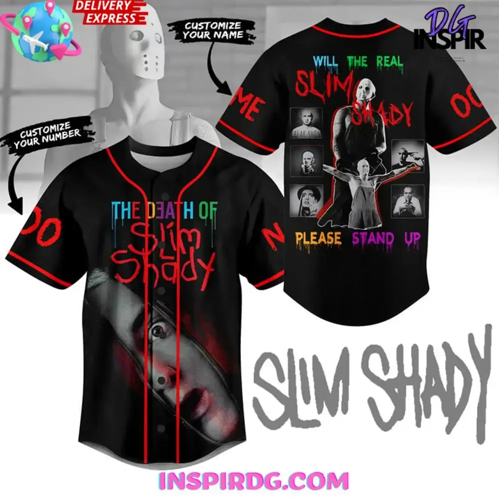 The Death Of Slim Shady Baseball Jersey Image