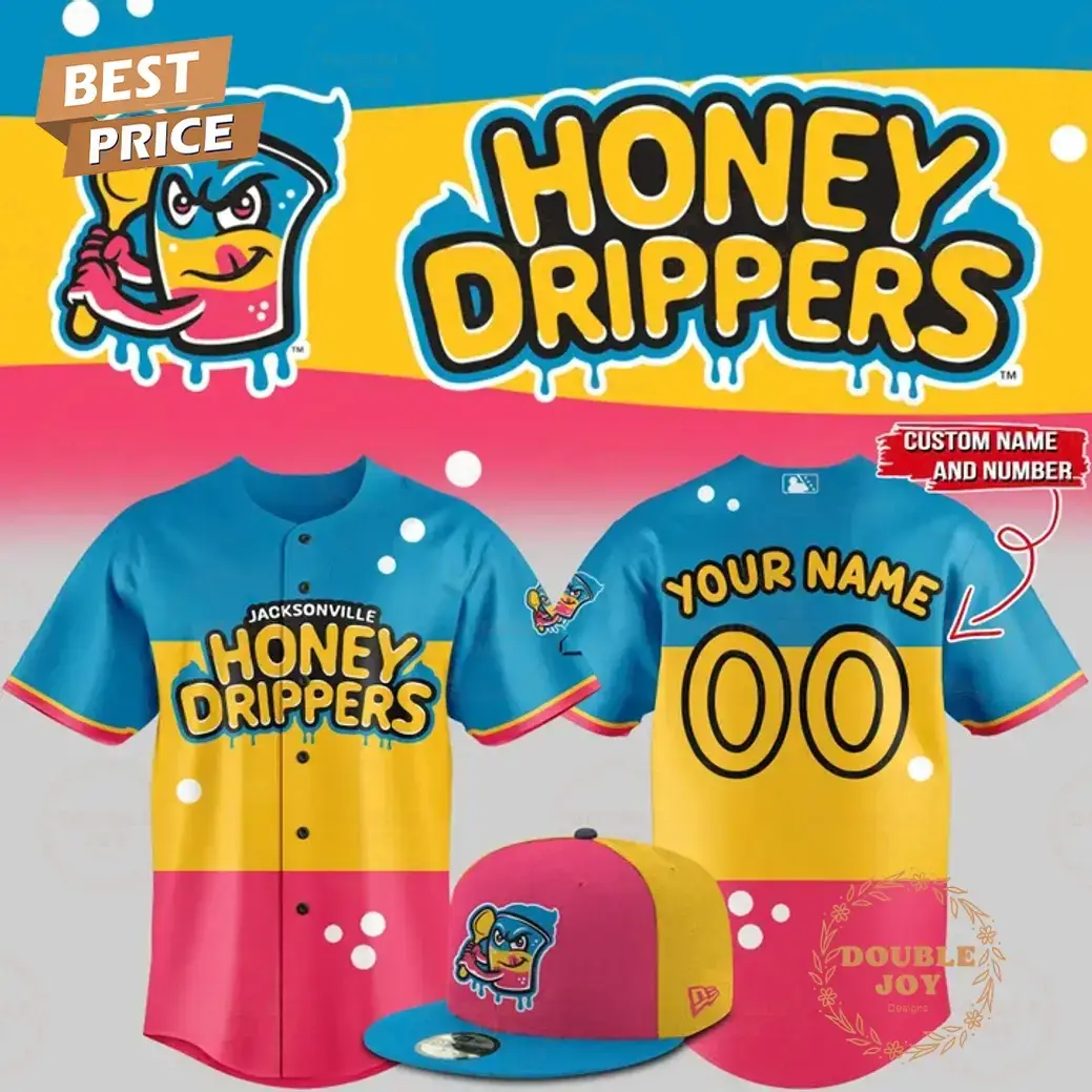 The Honeydrippers x Jacksonville Jumbo Shrimp 2025 Custom Name Limited Edition Baseball Jersey Image