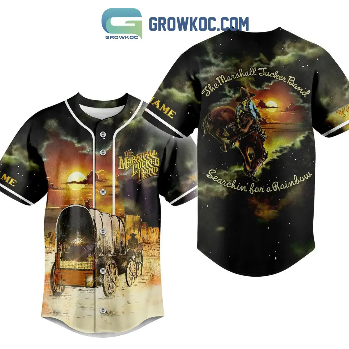 The Marshall Tucker Band Searchin For A Rainbow Personalized Baseball Jersey Image