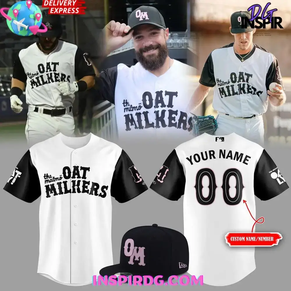 The Miami Oat Milkers Custom Baseball Jersey Image