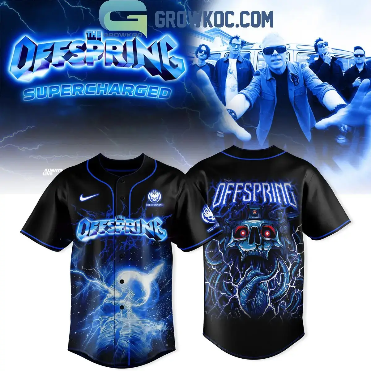 The Offspring Supercharged Worldwide In '25 Tour Jersey Image