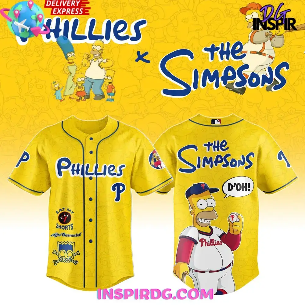 The Simpsons X Philadelphia Phillies Limited Jersey Image