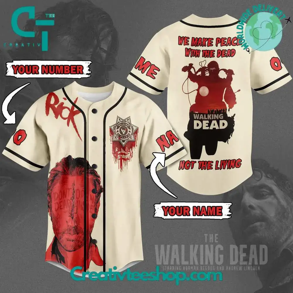 The Walking Dead Custom Name Baseball Jersey Image