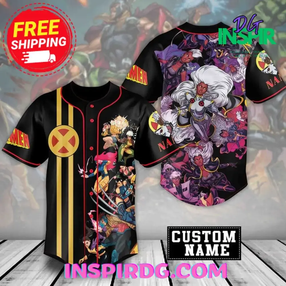 The X-Men Storm Custom Baseball Jersey Image