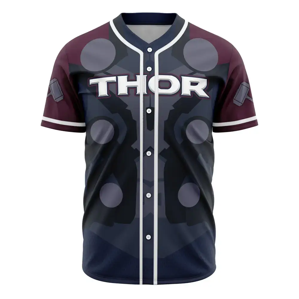 Thor-Inspired Baseball Jersey - Premium Quality, Ultimate Fan Apparel Image