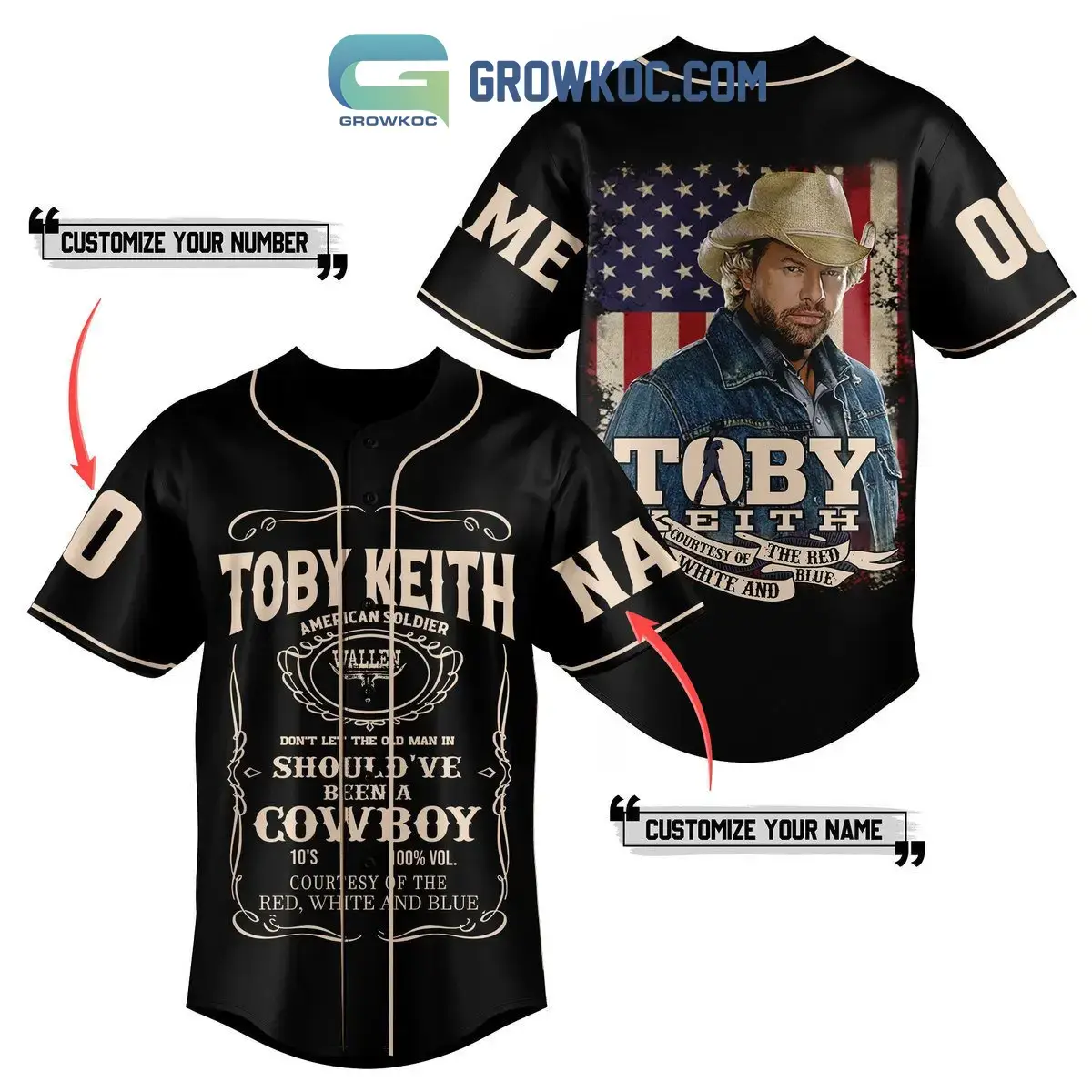 Toby Keith Been A Cowboy Fan Personalized Baseball Jersey Image