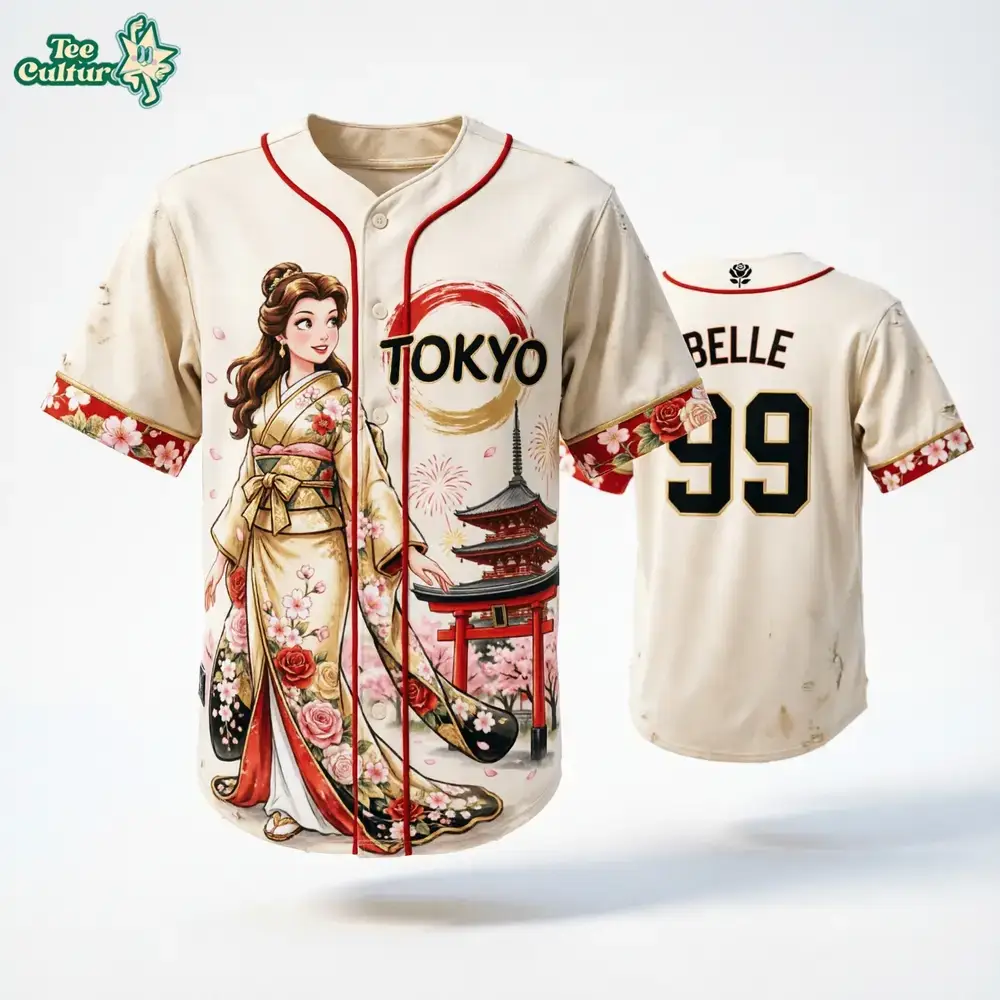 Tokyo Princess Belle #99 Anime Inspired Baseball Jersey Image