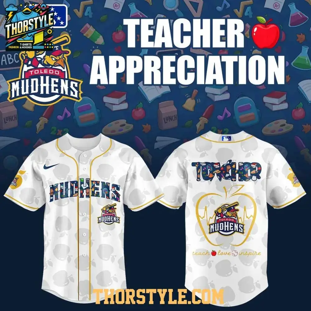 Toledo Mud Hens 2025 Teacher Appreciation Love Baseball Jersey Image