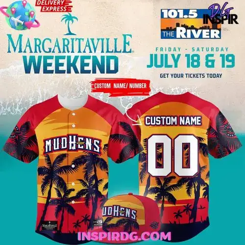 Toledo Mud Hens Margaritaville 2025 Baseball Jersey Image