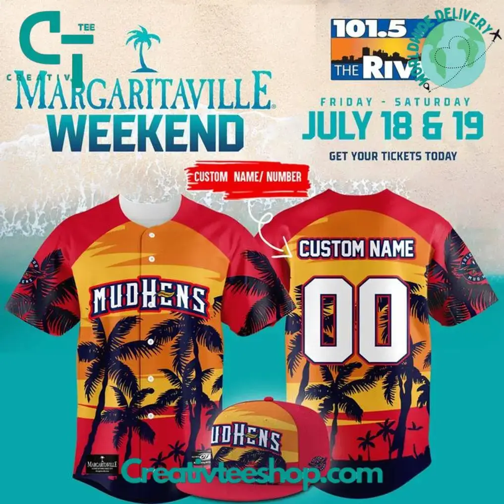 Toledo Mud Hens X Margaritaville Weekend Custom Jersey Image
