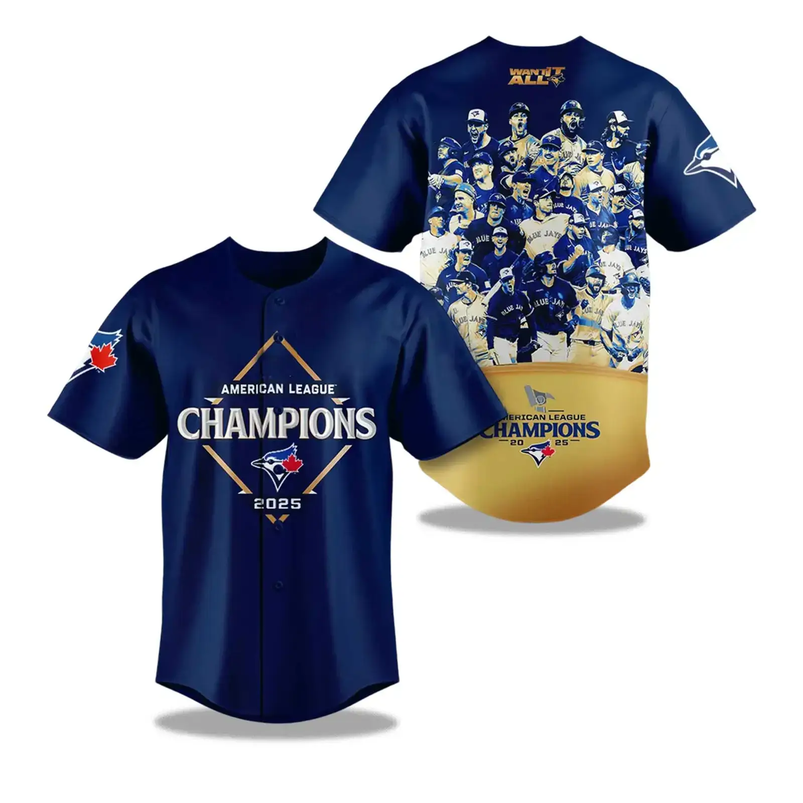 Toronto Blue Jays 2025 American League Champions Jersey Image