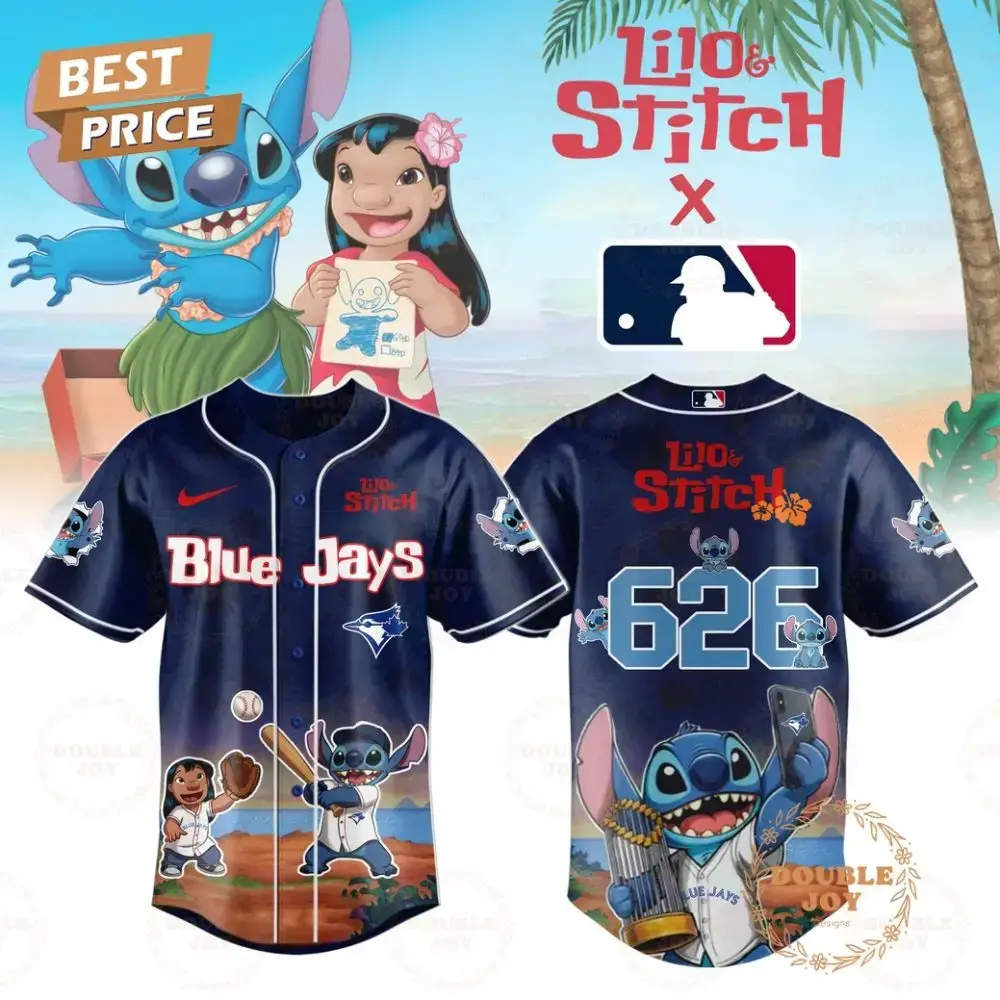 Toronto Blue Jays 2025 Lilo And Stitch 626 Special Edition Baseball Jersey Image