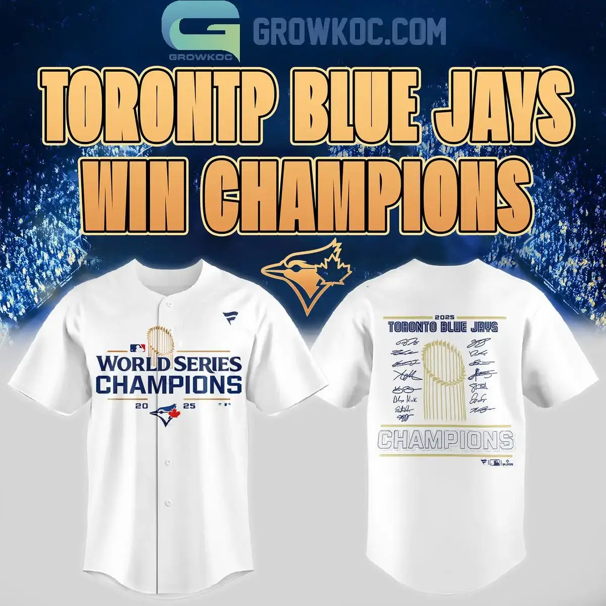 Toronto Blue Jays 2025 World Series Jersey Image