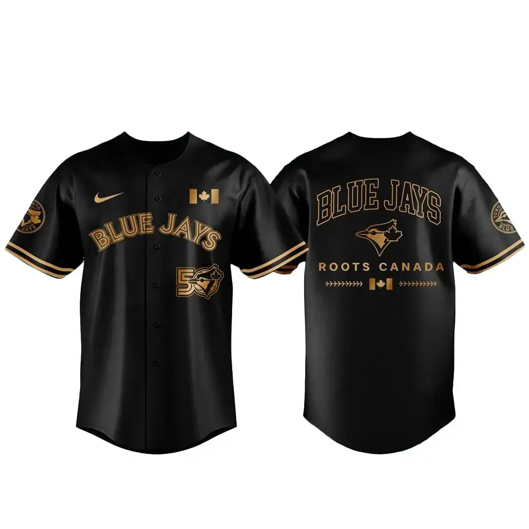 Toronto Blue Jays 50th Season Baseball Jersey Image