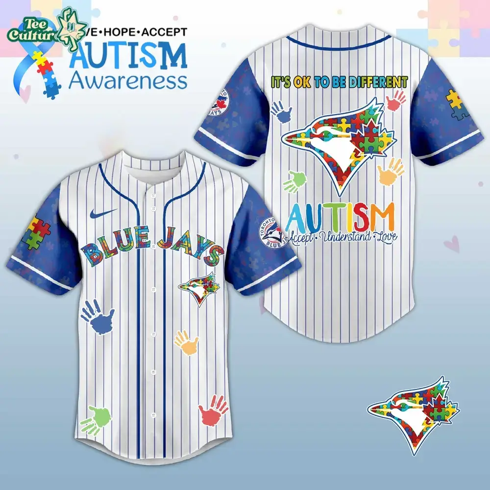 Toronto Blue Jays Autism Awareness 2026 Special Edition Baseball Jersey Image