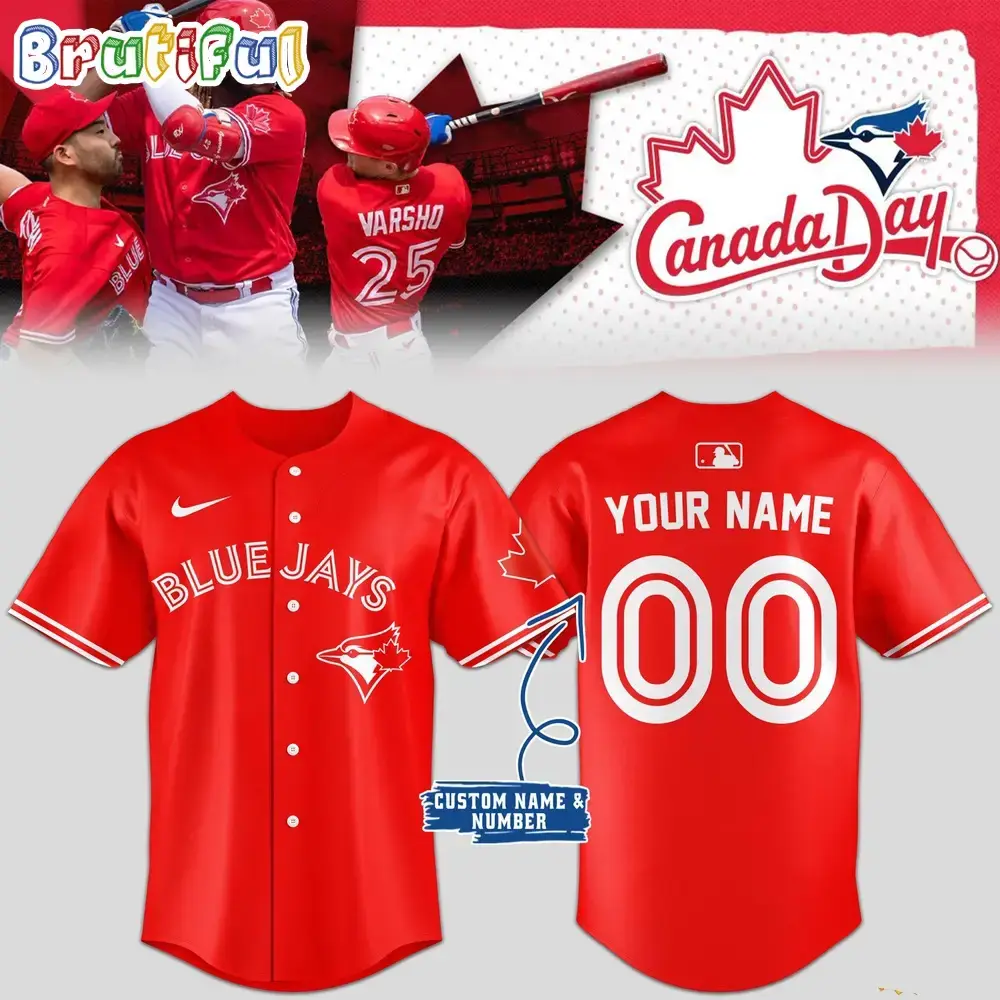 Toronto Blue Jays Baseball Team Special Canada Day 2024 Jersey Shirt Image