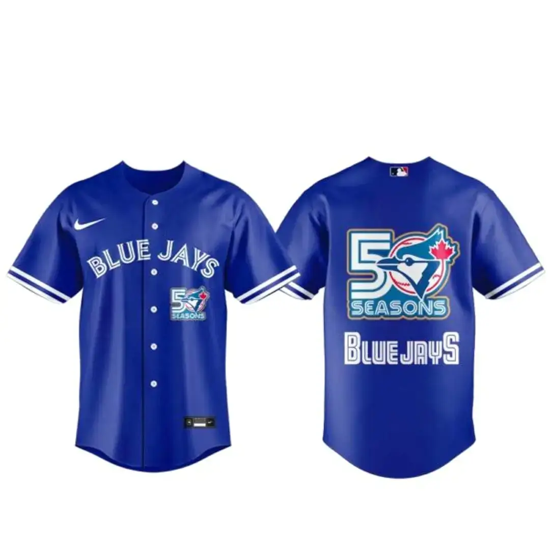 Toronto Blue Jays Celebrate 50th Season Baseball Jersey Image