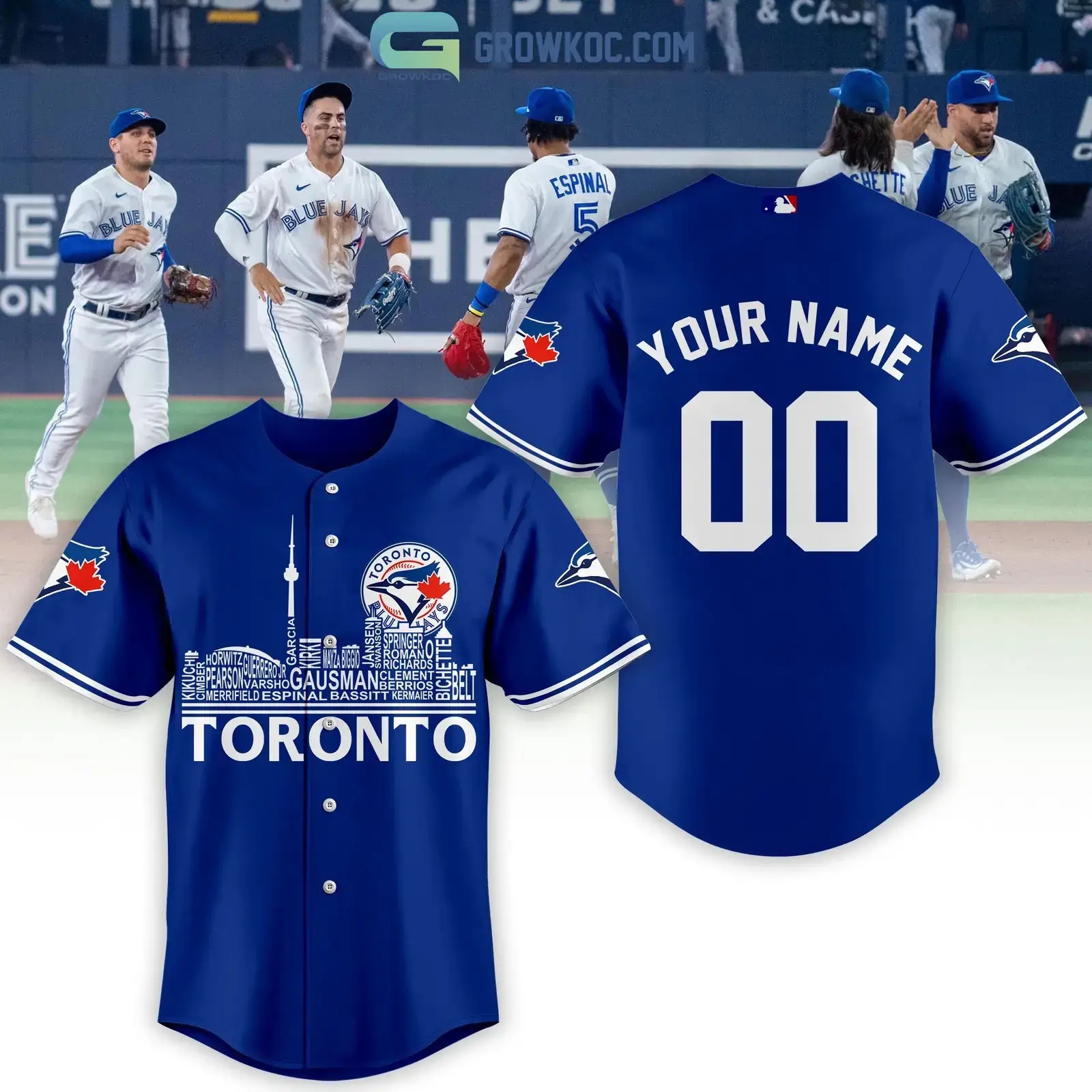 Toronto Blue Jays City Champions With Best Team Personalized Baseball Jersey Image