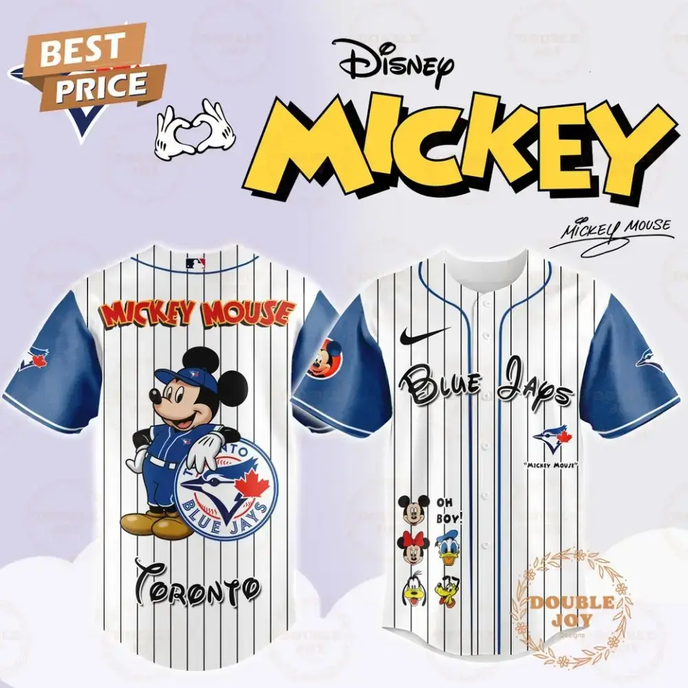 Toronto Blue Jays Disney Mickey Mouse 2025 Limited Edition Baseball Jersey Image