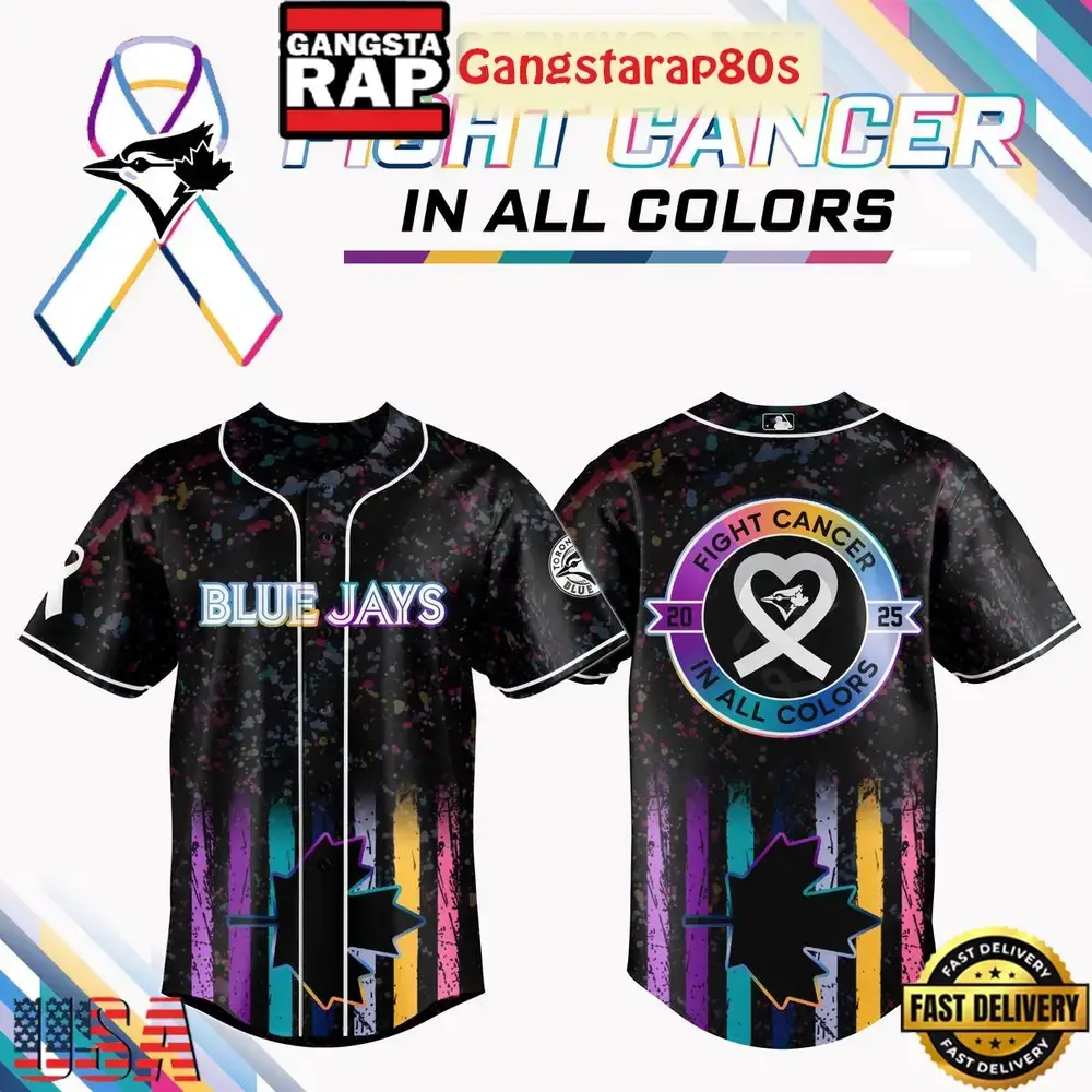 Toronto Blue Jays Fight Cancer In All Color Special Baseball Jersey Image