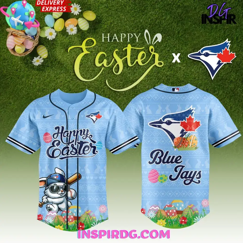 Toronto Blue Jays Happy Easter 2025 Baseball Jersey Image