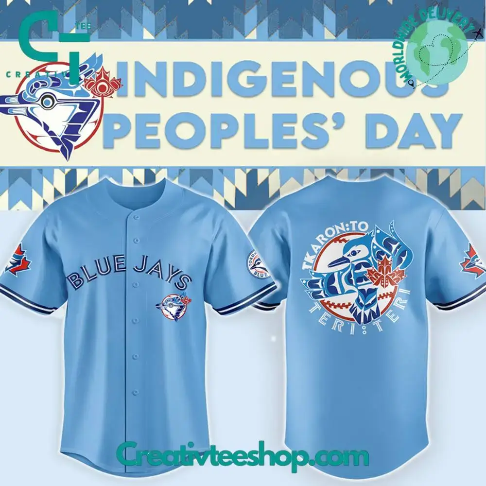 Toronto Blue Jays Indigenous Peoples Day 2025 Special Baseball Jersey Image