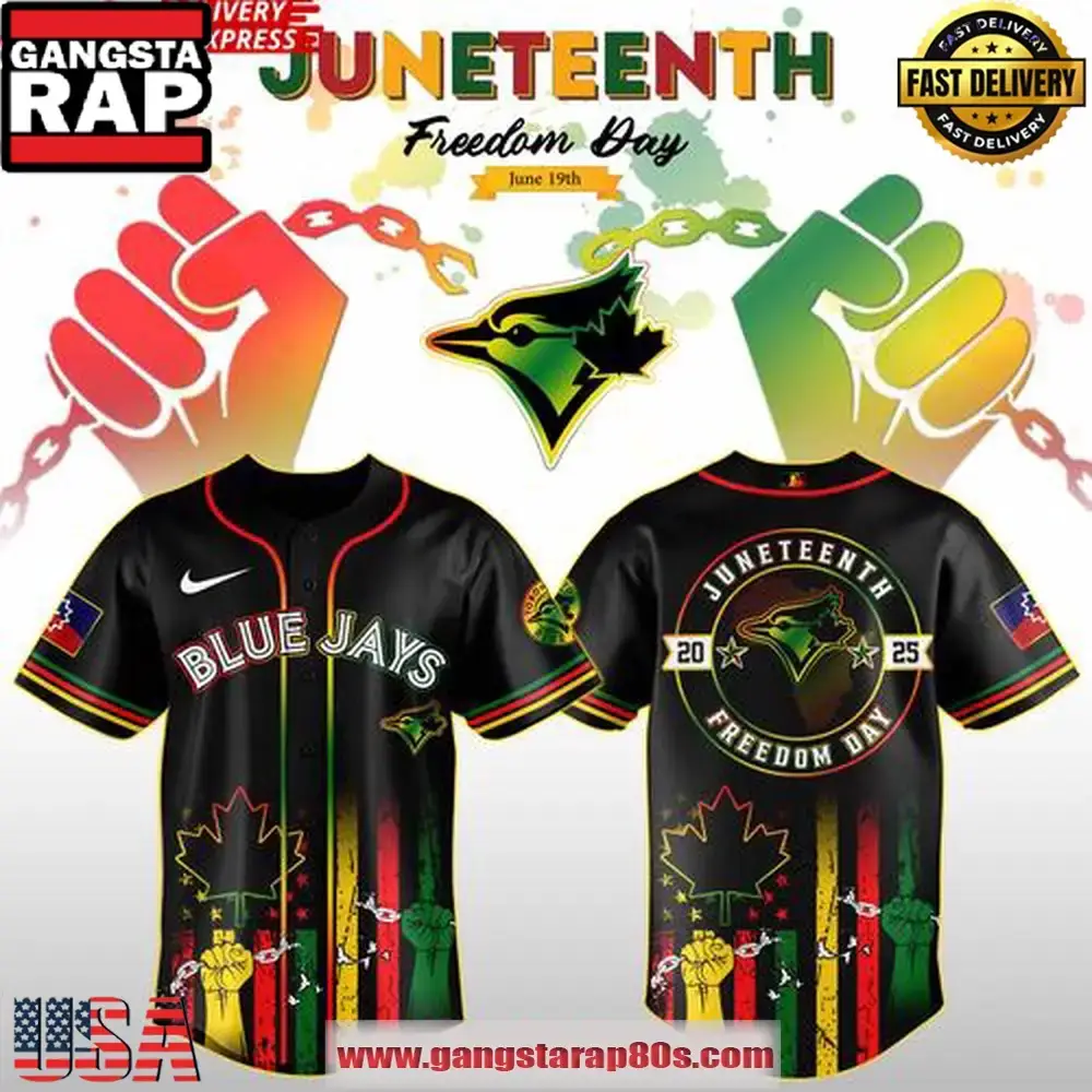 Toronto Blue Jays Juneteenth Day 2025 Special Baseball Jersey Shirt Image